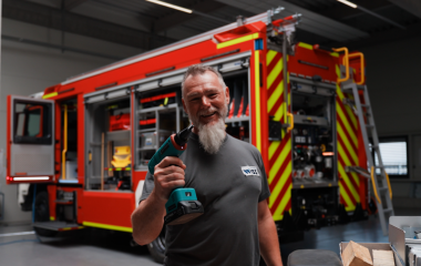 Obrázek: Inspirujte se aplikací od firmy WISS: Vysokovýkonný nýtovací systém v hasičských vozidlech