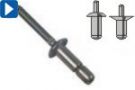 Vysoké zátěže / multigrip / vyplní otvor / nerezová ocel-nerezová ocel (Magna-Lok)
